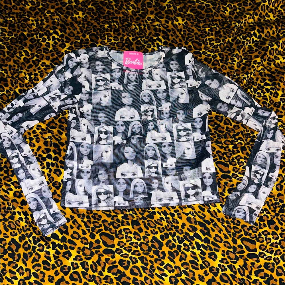 Forever 21 sheer Barbie top